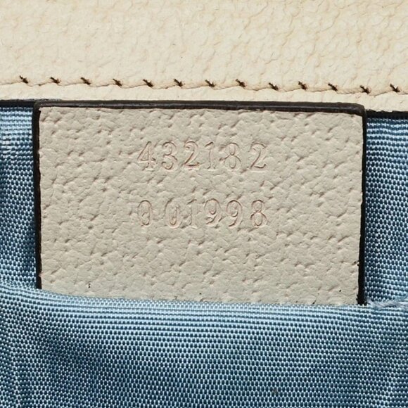 Gucci White Leather Star/Bee Small Padlock Crossbody Bag - Picture 11 of 11